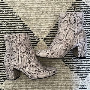 Old Navy Snake Print Booties